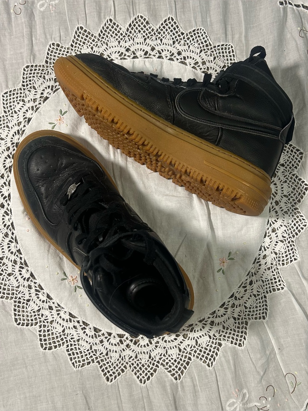 Nike Air Force 1 Black 10.5 High Top Gore-Tex Boots
